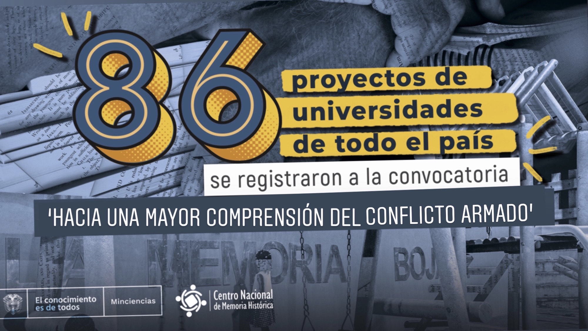 Convocatoria MinCiencias-CNMH 872 suscitó el interés por enriquecer el conocimiento sobre el conflicto armado y la memoria de las víctimas