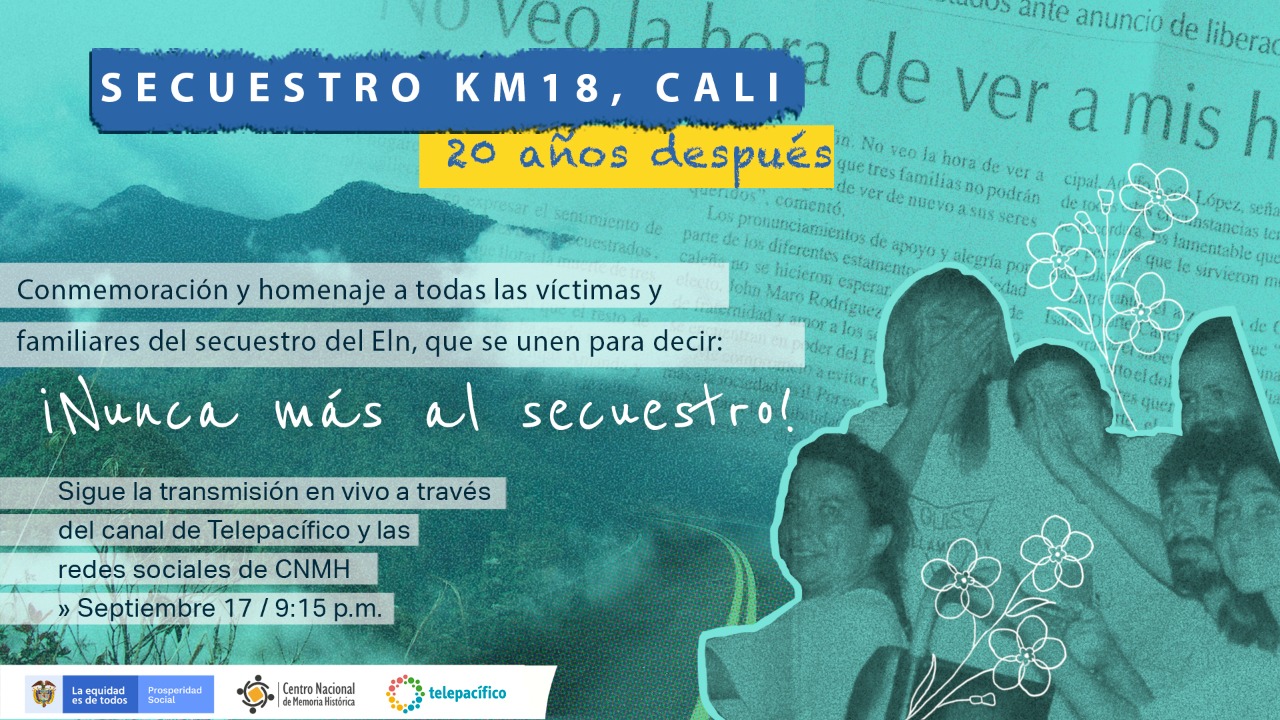 Acompañamos la conmemoración de los 20 años del secuestro del km 18 en Cali