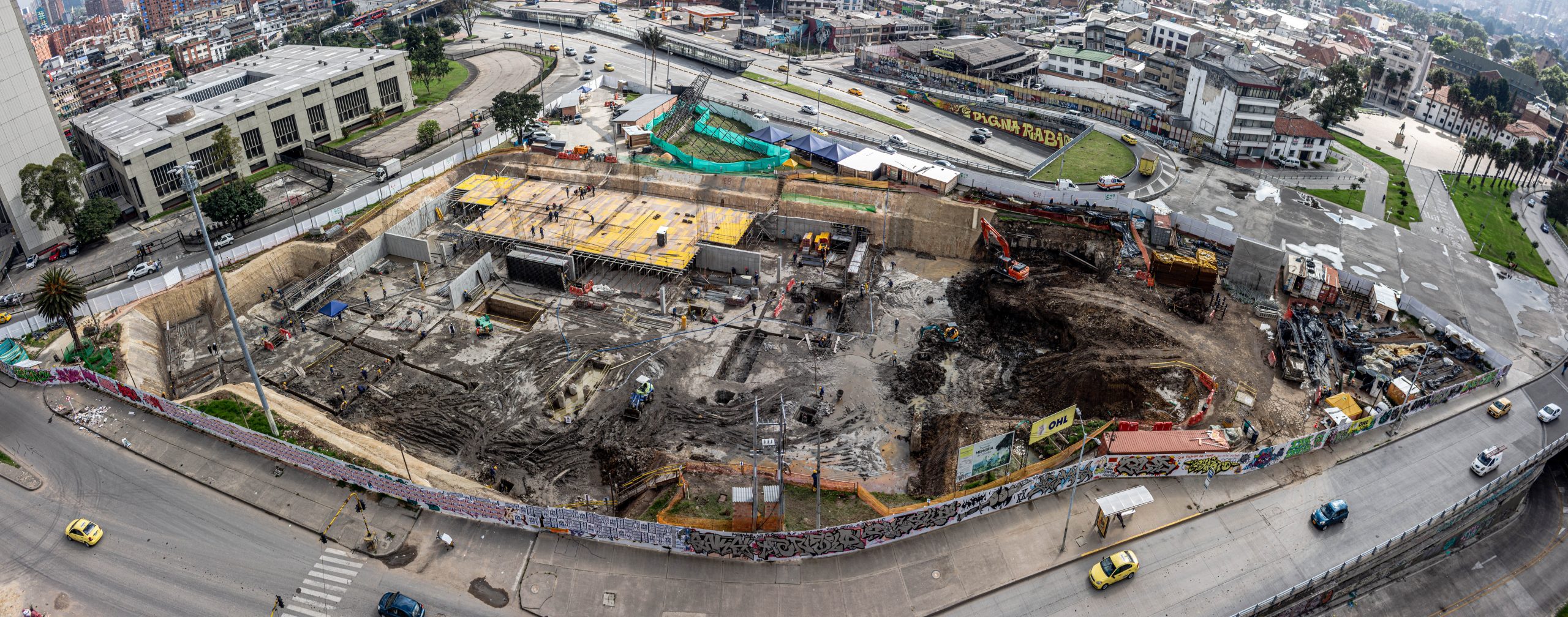 Panoramica construcción del Museo