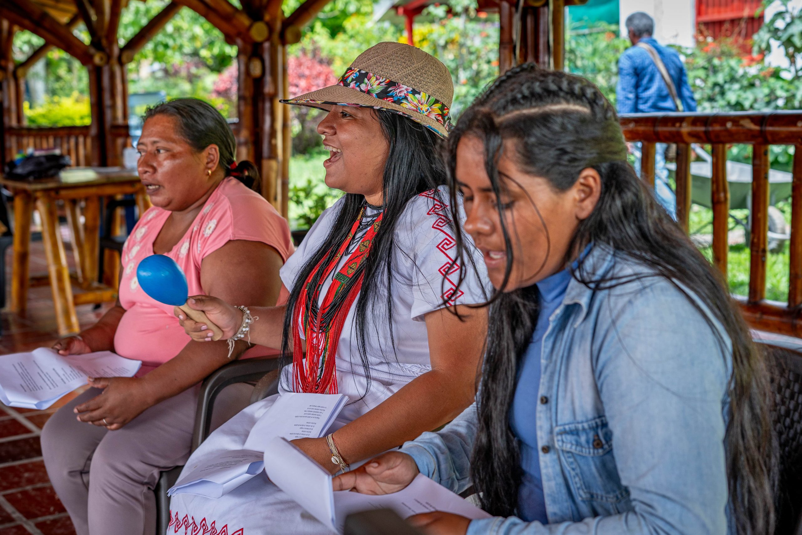Reunión de mujeres indígenas en Busintana (Pueblo Bello, Cesar).